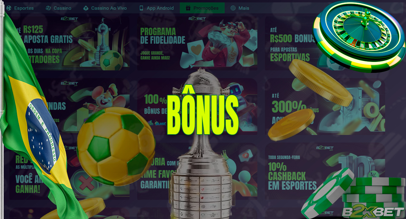 Bônus no cassino online B2XBET: Explore o emocionante mundo dos jogos de azar e apostas. Aproveite ofertas incríveis e aumente suas chances de ganhar!