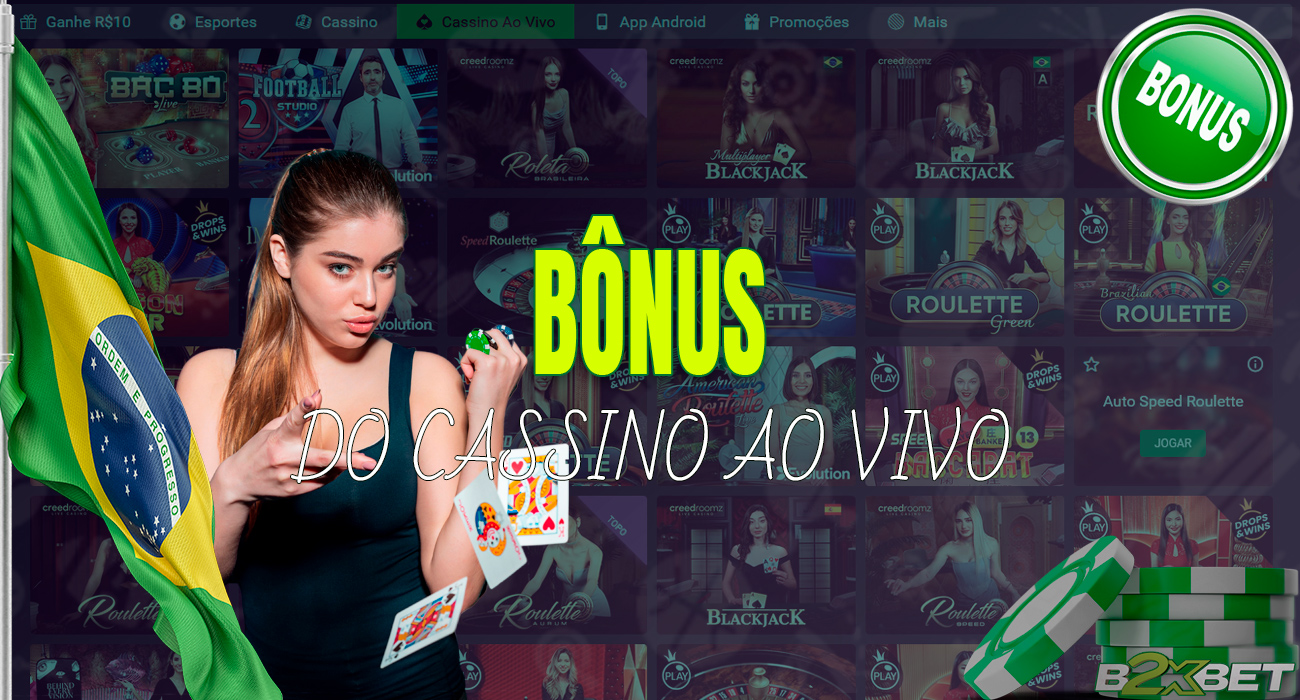 Desfrute de bônus exclusivos enquanto joga em tempo real no cassino ao vivo da B2xbet. Aproveite recompensas especiais, promoções emocionantes e uma experiência de jogo envolvente com dealers ao vivo. 